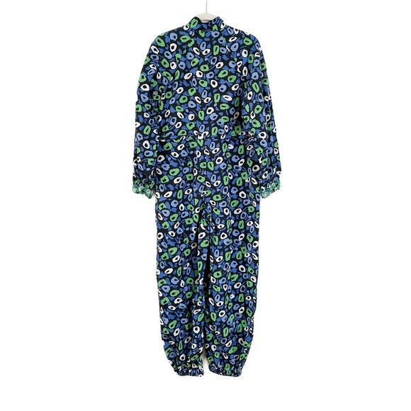 NEW Diane Von Furstenberg for Target Nylon Jazz Dot Green Jumpsuit Size Small - Picture 4 of 4